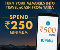 spend Rs 250 on the Zoomin App or Website and get Rs 500 Yatra.com cash.